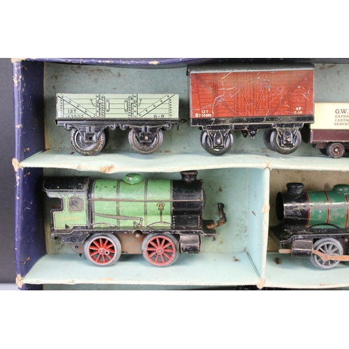 101 - Ten O gauge locomotives to include KBN Karl Bub Nurenburg L&NWR 4-2-0 with tender and 9 x Hornby fea... 