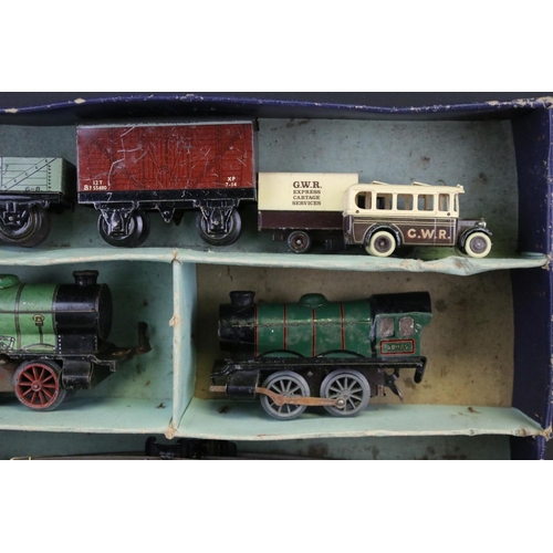 101 - Ten O gauge locomotives to include KBN Karl Bub Nurenburg L&NWR 4-2-0 with tender and 9 x Hornby fea... 