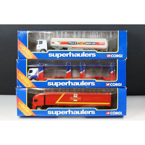 1010 - 14 boxed Corgi Superhaulers 1/64 diecast models to include 59548 P&O Ferrymasters, 59570 Royal Mail,... 