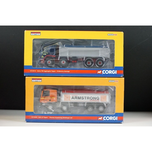 1011 - 12 boxed ltd edn 1/50 Corgi haulage diecast models to include, CC13509 J W Morrison, CC13607 J C Bal... 