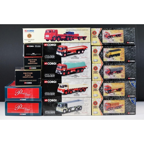 1013 - 15 Boxed Corgi Classics diecast models to include 8 x British Road Services (23901, 11803, CC11602, ... 