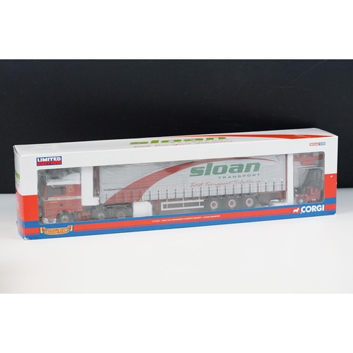 1019 - Seven boxed Corgi ltd edn Hauliers Of Renown 1/50 diecast models to include CC13421 Sloan Transport,... 