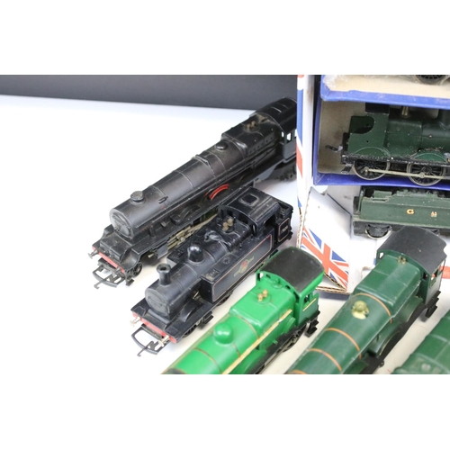 102 - 14 OO gauge locomotives to include Triang Princess Elizabeth, Hornby Triang Dock Authority, diecast ... 