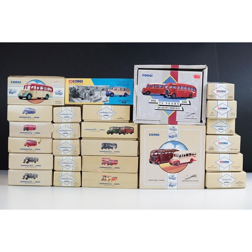 1026 - 25 Boxed Corgi Classics diecast models, featuring ltd edn examples, to include 20 x Classic Commerci... 