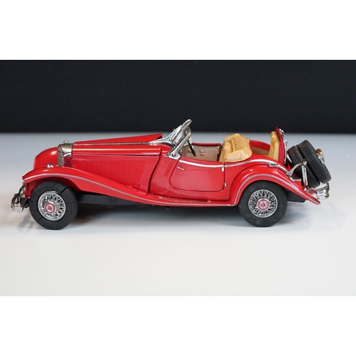 1029 - Two Franklin Mint Precision Models diecast models to include 1939 Duesenberg Coupe Simone in purple ... 