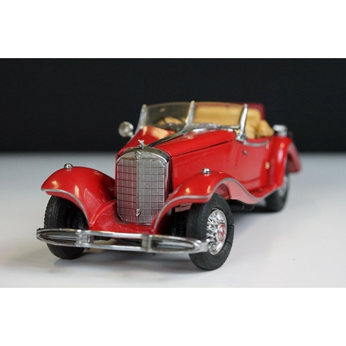 1029 - Two Franklin Mint Precision Models diecast models to include 1939 Duesenberg Coupe Simone in purple ... 