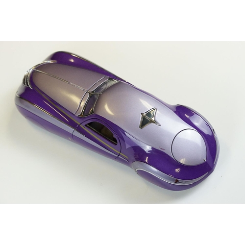 1029 - Two Franklin Mint Precision Models diecast models to include 1939 Duesenberg Coupe Simone in purple ... 