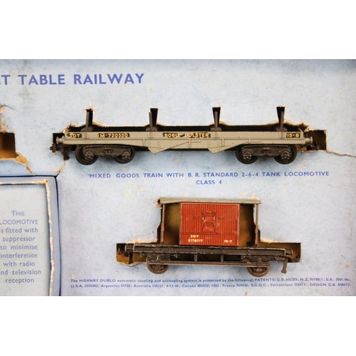 103 - Quantity of Hornby Dublo model railway contained within 4 x boxed sets, include 4 x locomotives feat... 