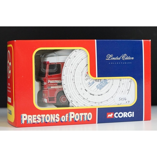 1034 - Four boxed 1/50 Corgi Limited Edition Collectables diecast haulage models to include CC12509 Bassett... 