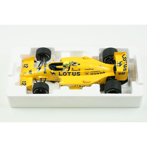 1038 - Boxed Paul's Model Art Minichamps Ayrton Senna Racing Car Collection 1/18 540871812 1987 Lotus Honda... 