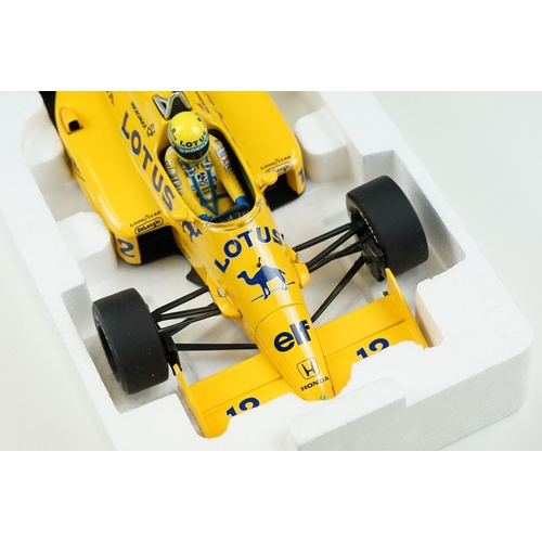 1038 - Boxed Paul's Model Art Minichamps Ayrton Senna Racing Car Collection 1/18 540871812 1987 Lotus Honda... 