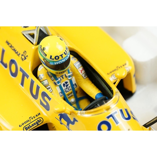 1038 - Boxed Paul's Model Art Minichamps Ayrton Senna Racing Car Collection 1/18 540871812 1987 Lotus Honda... 