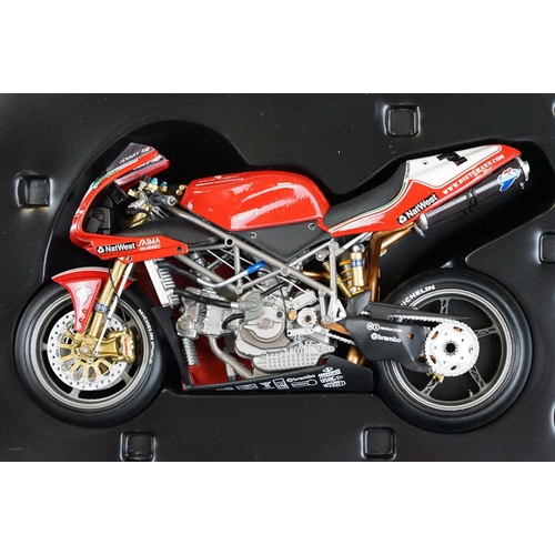 1044 - Boxed Paul's Model Art Minichamps Superbike Ducati 996 1999 Carl Fogarty diecast model, diecast ex, ... 