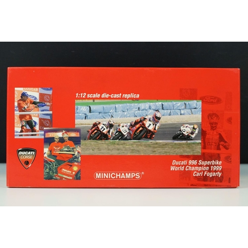 1044 - Boxed Paul's Model Art Minichamps Superbike Ducati 996 1999 Carl Fogarty diecast model, diecast ex, ... 