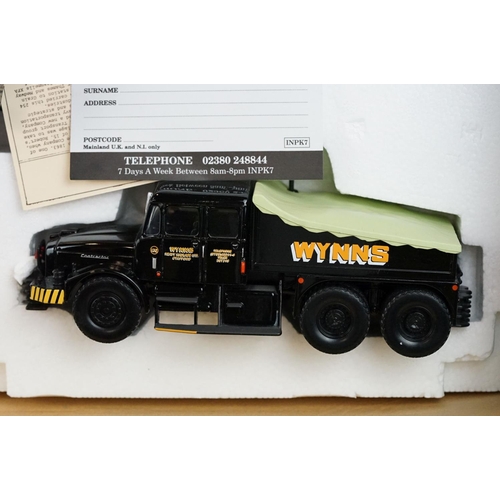 1047 - Boxed Corgi Heavy Haulage 18003 Wynns (GEC) ltd edn diecast model set, comprising Scammell Contracto... 