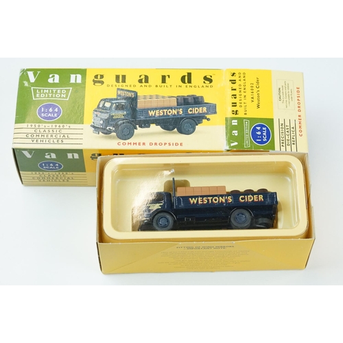 1048 - Ten boxed Vanguards diecast models, 1:64 & 1:43 scale, featuring VA18003, VA35002, VA7005, VA8005, V... 