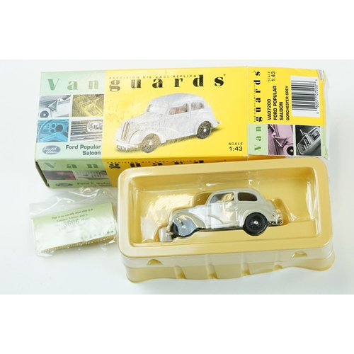 1048 - Ten boxed Vanguards diecast models, 1:64 & 1:43 scale, featuring VA18003, VA35002, VA7005, VA8005, V... 