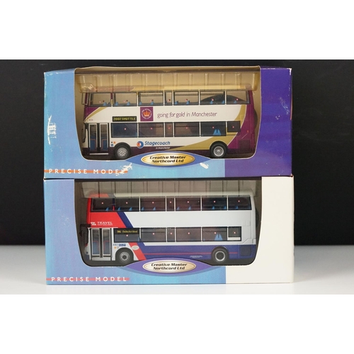 1049 - Nine boxed / cased Creative Masters diecast model buses to include UKBUS 1033, 1022, 1038, 1008, 2 x... 