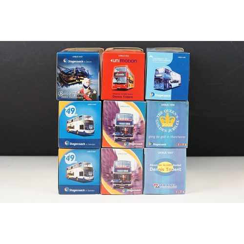 1049 - Nine boxed / cased Creative Masters diecast model buses to include UKBUS 1033, 1022, 1038, 1008, 2 x... 