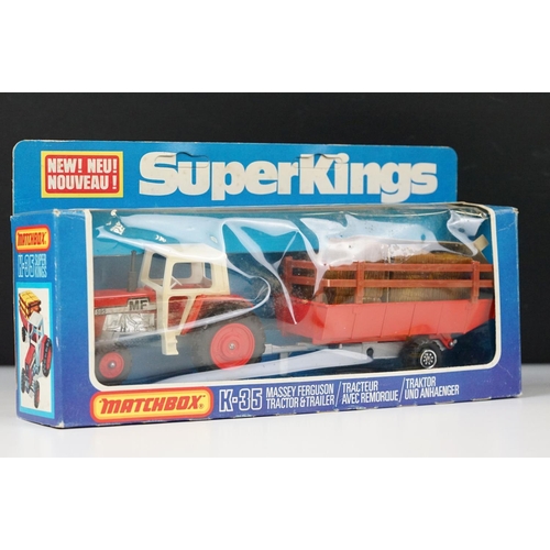 1050 - 11 Boxed diecast models to include 3 x Matchbox Super Kings (K17 Container Truck, K35 Massey Ferguso... 