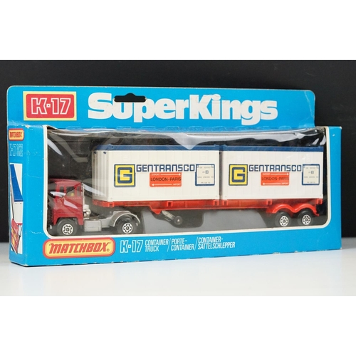 1050 - 11 Boxed diecast models to include 3 x Matchbox Super Kings (K17 Container Truck, K35 Massey Ferguso... 