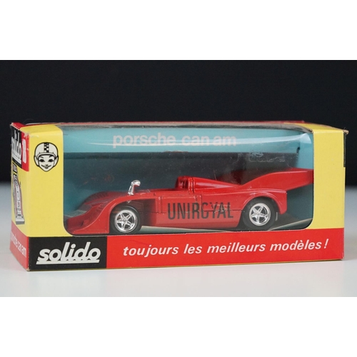 1051 - Four boxed Solido diecast models to include 2 x 20 Alpine Renault A441, 18 Porsche Can Am and 14 Mat... 