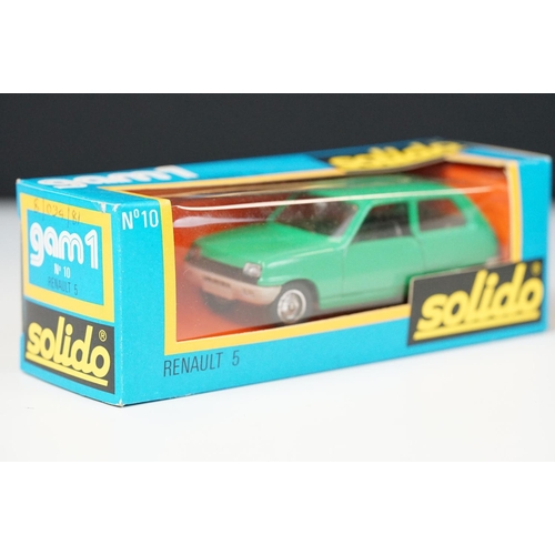 1053 - Eight boxed Solido diecast models to include 10 Renault, 5 x Gam 1 and 2 x Gam 2, diecast ex, boxes ... 