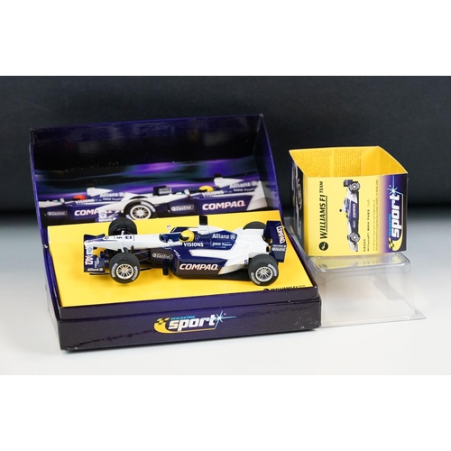 1058 - Two boxed ltd edn Scalextric Sport slot cars to include C2335 BMW Williams F1 FW23 No 6 and C2334 BM... 