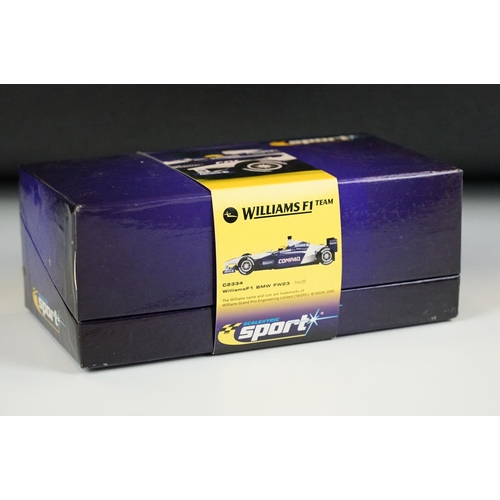 1058 - Two boxed ltd edn Scalextric Sport slot cars to include C2335 BMW Williams F1 FW23 No 6 and C2334 BM... 