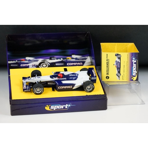 1058 - Two boxed ltd edn Scalextric Sport slot cars to include C2335 BMW Williams F1 FW23 No 6 and C2334 BM... 