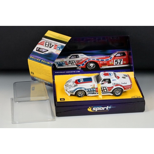 1060 - Three cased / boxed Scalextric slot cars to include ltd edn Sport C2503A Chevrolet Corvette L88 1972... 