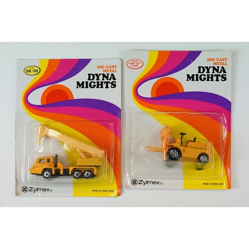 1061 - Ex Shop Stock - 25 Carded Zylmex Dyna Mights diecast models to include P316 Fire Engine, P308 Front ... 