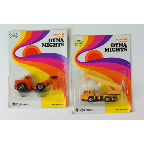 1061 - Ex Shop Stock - 25 Carded Zylmex Dyna Mights diecast models to include P316 Fire Engine, P308 Front ... 