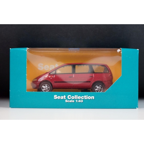 1062 - Ex Shop Stock - 11 Boxed/cased 1/43 scale Seat branded diecast models to include Herpa, VAPS and Pau... 