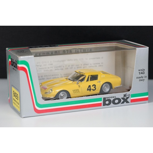 1063 - Ex Shop Stock - 10 Boxed 1/43 Schabak Model PTT Modell in yellow diecast models plus 8 x boxed/cased... 