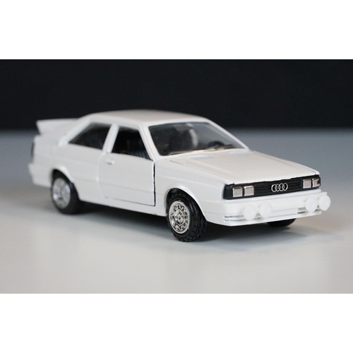 1064 - Ex Shop Stock - Trade box containing 50 x boxed Conrad 1020 Audi Quattro diecast model in white, ex