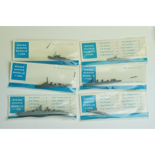 1066 - 38 Bagged/boxed 1/1250 diecast model ships to include 36 x Bagged Wiking and 2 x boxed Conrad exampl... 