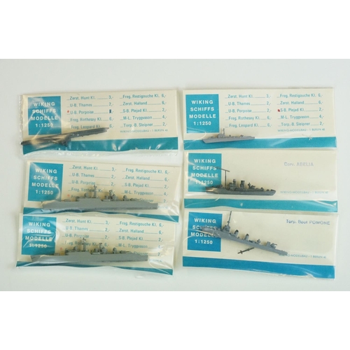 1066 - 38 Bagged/boxed 1/1250 diecast model ships to include 36 x Bagged Wiking and 2 x boxed Conrad exampl... 