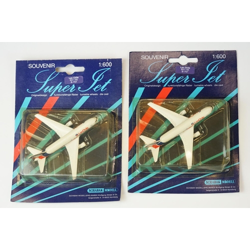 1071 - Ex Shop Stock - 41 Carded 1/600 Schabak Super Jet Souvenir diecast models, various examples featurin... 