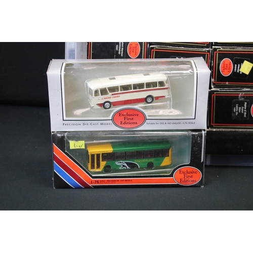 1073 - 34 Boxed EFE Exclusive First Editions diecast model buses, diecast ex, boxes gd-vg overall