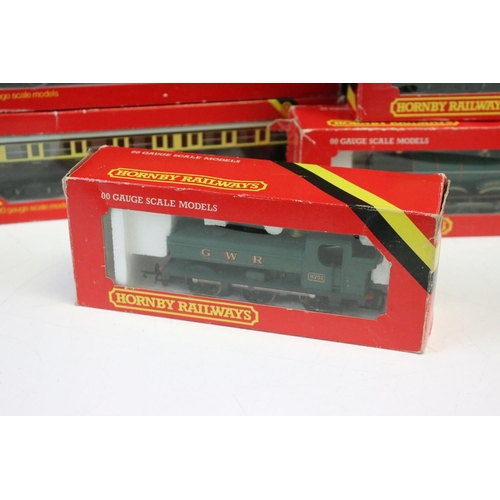 108 - Group of OO gauge model railway to include boxed Hornby R761 GWR Kneller Hall locomotive, boxed Horn... 