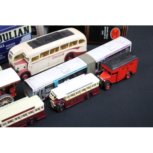 1081 - Collection of 34 boxed diecast models, mainly buses to include 30 x EFE Exclusive First Editions fea... 