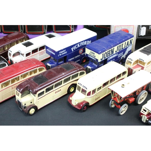 1081 - Collection of 34 boxed diecast models, mainly buses to include 30 x EFE Exclusive First Editions fea... 