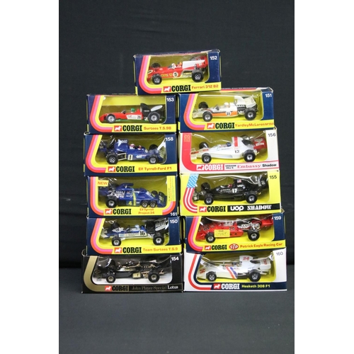 1082 - 23 Boxed diecast models to include 11 x Corgi 1970's racing cars (159 Patrick Eagle Indianapolis Rac... 