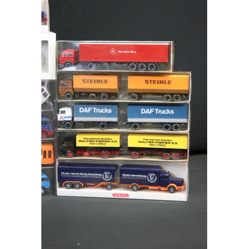 1091 - Around 68 boxed Wiking plastic models to include commercial and road examples, features 3 x 1982/83 ... 