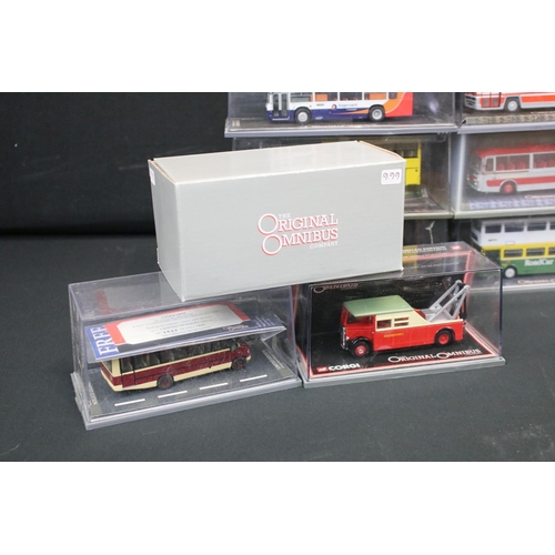 1098 - 22 Cased / boxed Corgi Original Omnibus diecast model buses, diecast ex, cases gd (featuring sealed ... 