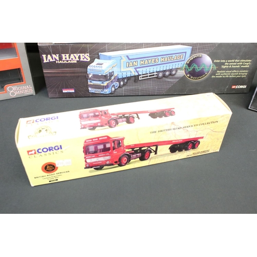 1099 - Seven boxed diecast models to include 5 x Corgi (CC13819 Massey Wilcox, CC12935 Ian Hayes Transport,... 