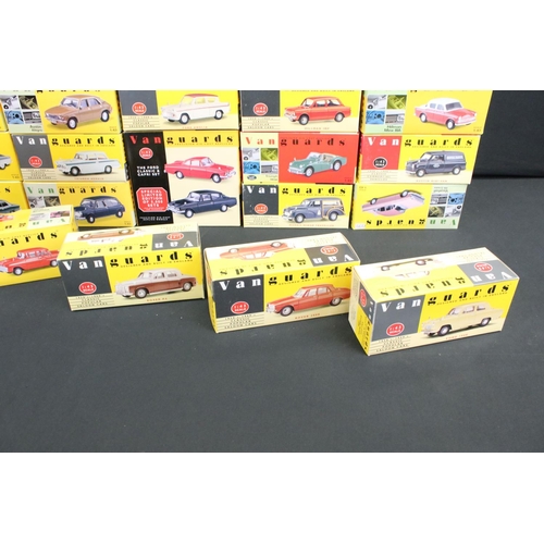 1103 - 24 Boxed Vanguards 1:43 scale diecast models to include CL1002 multi-model set, VA21000, VA10004, VA... 