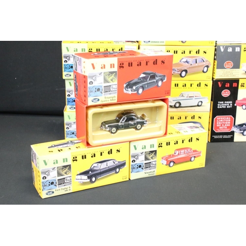 1103 - 24 Boxed Vanguards 1:43 scale diecast models to include CL1002 multi-model set, VA21000, VA10004, VA... 