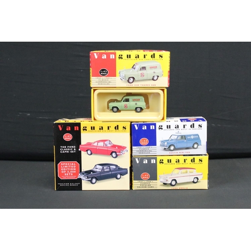 1103 - 24 Boxed Vanguards 1:43 scale diecast models to include CL1002 multi-model set, VA21000, VA10004, VA... 